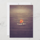 Invitation Fête des mariées Maple Feuilles Citrouille Sunflow (Dos)