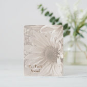 Invitation Fête des mariées marguerite (Debout devant)