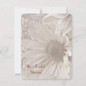 Invitation Fête des mariées marguerite (Devant)