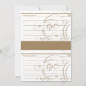 Invitation Fête des mariées marguerite (Dos)