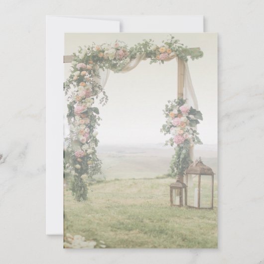 Invitation Fête des mariées mariage Arbour (Dos)