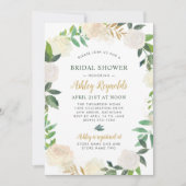 Invitation Fête des mariées Mariage de couronnes florales ver (Devant)