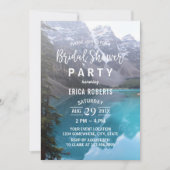 Invitation Fête des mariées Mariage de Mountain Lake (Devant)