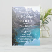 Invitation Fête des mariées Mariage de Mountain Lake (Debout devant)