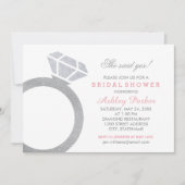 Invitation Fête des mariées Mariage de Parties scintillant de (Devant)