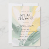 Invitation Fête des mariées Mariage de peinture d'art moderne (Devant)