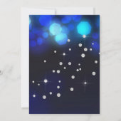 Invitation Fête des mariées Mariage de robe en diamants Blue (Dos)