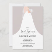 Invitation Fête des mariées mariage Gown (Devant)