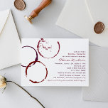 Invitation Fête des mariées Mariage Rustique rouge foncé<br><div class="desc">Elégant style rustique moderne vin rouge foncé tache mariage douche nuptiale design.</div>