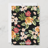 Invitation Fête des mariées Mariage Tropical Or moderne simpl (Dos)