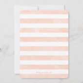 Invitation Fête des mariées marine et corail (Dos)