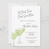 Invitation Fête des mariées Martini aquarelle (Devant)