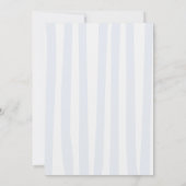 Invitation Fête des mariées Martini Bleu Martini à la main (Dos)