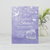 Invitation Fête des mariées Mason Jars Lights I (Debout devant)