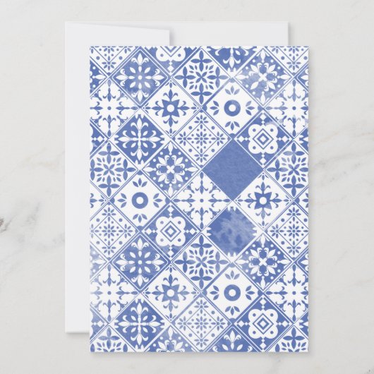 Invitation Fête des mariées méditerranéenne de Squeeze (Dos)