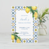 Invitation Fête des mariées méditerranéenne italienne au citr (Debout devant)