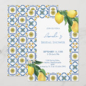 Invitation Fête des mariées méditerranéenne italienne au citr (Devant / Derrière)
