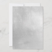 Invitation Fête des mariées métal argent et or (Dos)