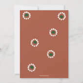 Invitation Fête des mariées mexicaine Boho Barro (Dos)