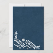 Invitation Fête des mariées mexicaine de Blue Talavera (Dos)