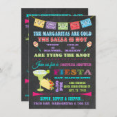 Invitation Fête des mariées mexicaine Fiesta Couples (Devant / Derrière)