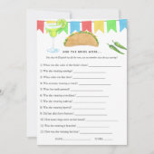 Invitation Fête des mariées mexicaine Fiesta Taco (Devant)