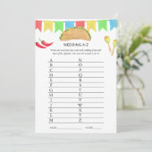 Invitation Fête des mariées mexicaine Fiesta Taco (Debout devant)