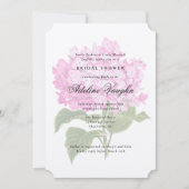 Invitation Fête des mariées millénaire de l'Hydrangea rose (Devant)