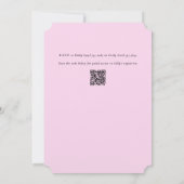 Invitation Fête des mariées millénaire de l'Hydrangea rose (Dos)