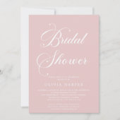 Invitation Fête des mariées minimale de script de vidage clas (Devant)