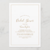 Fête des mariées minimale en or