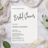 Invitation Fête des mariées minimale simple