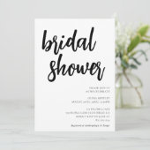 Invitation Fête des mariées minimaliste (Debout devant)