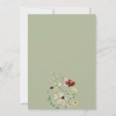 Invitation Fête des mariées minimaliste Boho (Dos)