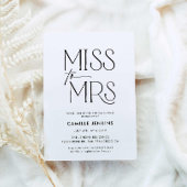 Invitation Fête des mariées minimaliste moderne