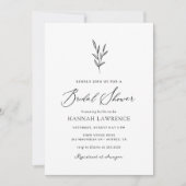 Invitation Fête des mariées minimaliste simple (Devant)