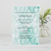 Invitation Fête des mariées Mint XOXO (Debout devant)