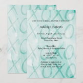 Invitation Fête des mariées Mint XOXO (Devant / Derrière)