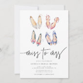 Invitation Fête des mariées Mlle à Mme Chic High Heels (Devant)