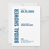 Invitation Fête des mariées moderne (Devant)