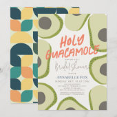 Invitation Fête des mariées moderne Avocado de Saint-Guacamol (Devant / Derrière)