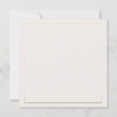 Invitation Fête des mariées moderne classique d'orchidées cad (Dos)