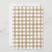 Invitation Fête des mariées moderne de calligraphie blanche e (Dos)