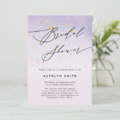 Invitation Fête des mariées moderne de calligraphie d'aquarel (Debout devant)