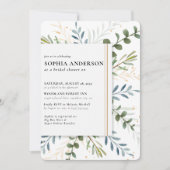 Invitation Fête des mariées moderne de la Branche d'Olivier (Devant)