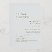 Invitation Fête des mariées moderne de taille simple (Devant / Derrière)