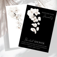 Fête des mariées moderne d'orchidées noires et bla