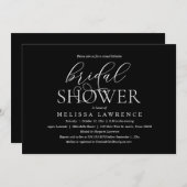 Invitation Fête des mariées moderne élégant Dîner et fête (Devant / Derrière)