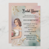 Invitation Fête des mariées moderne Elegant Mariée Mariage Go (Devant / Derrière)