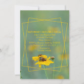 Invitation Fête des mariées moderne photo Fleur sauvage (Dos)